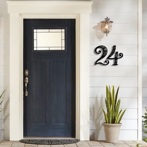Henna Art House Address Numbers Metal Sign | Unique House Numbers | Address Numbers