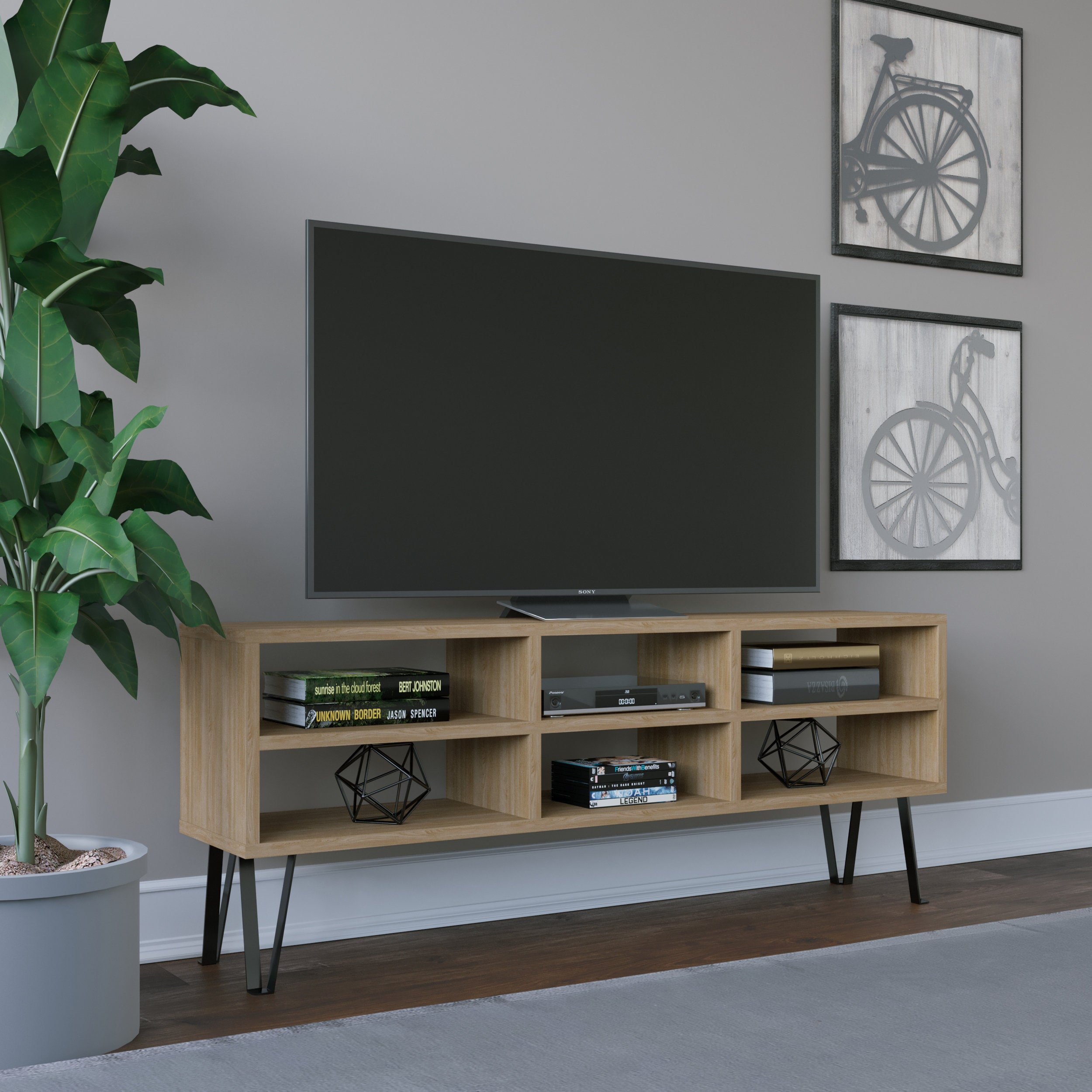 Judd Tv Stand Game Room Furniture Contemporary Tv Stand up Etsy