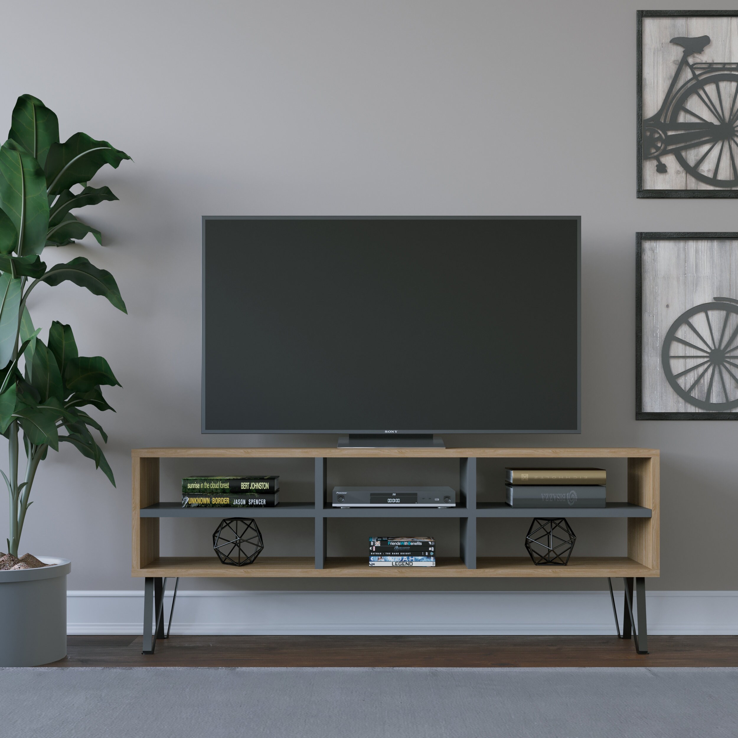Judd Tv Stand Game Room Furniture Contemporary Tv Stand up Etsy