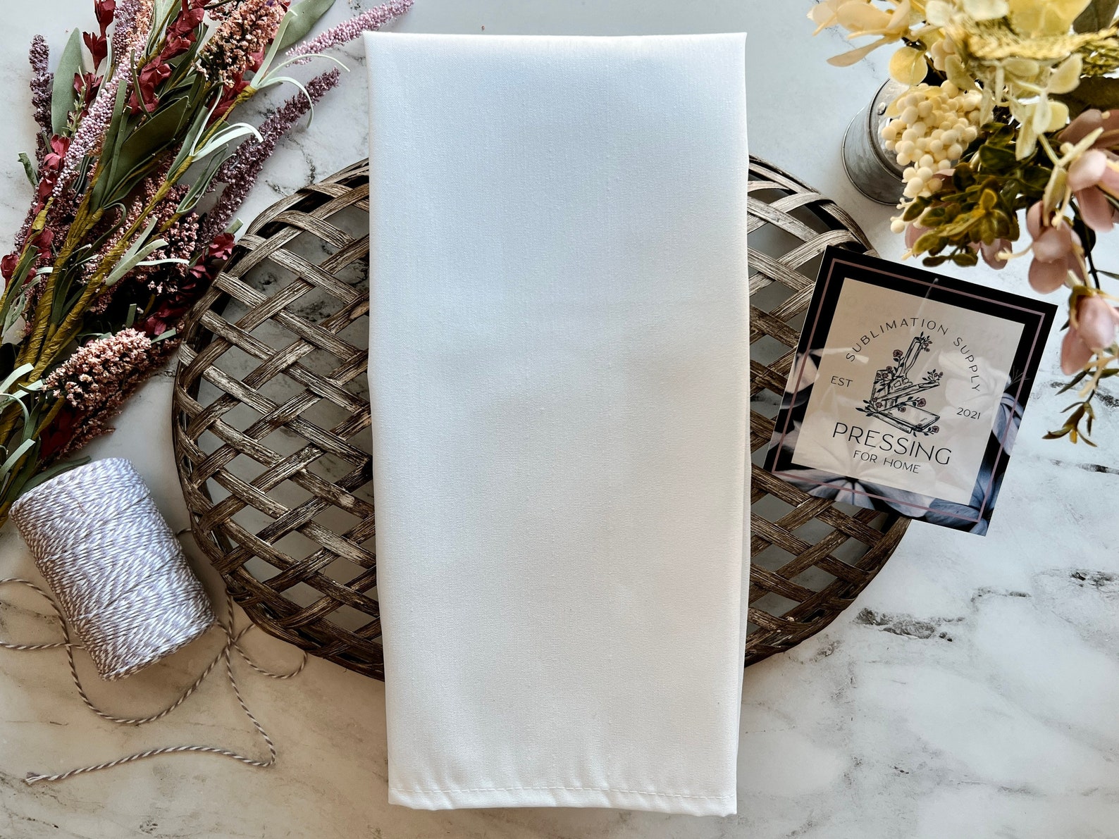 100 Polyester Sublimation Tea Towels, Sublimation Blanks, Flat Weave