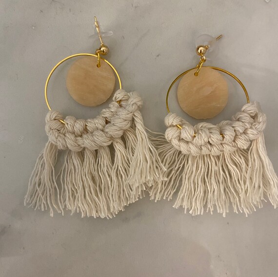 Macrame earrings Etsy