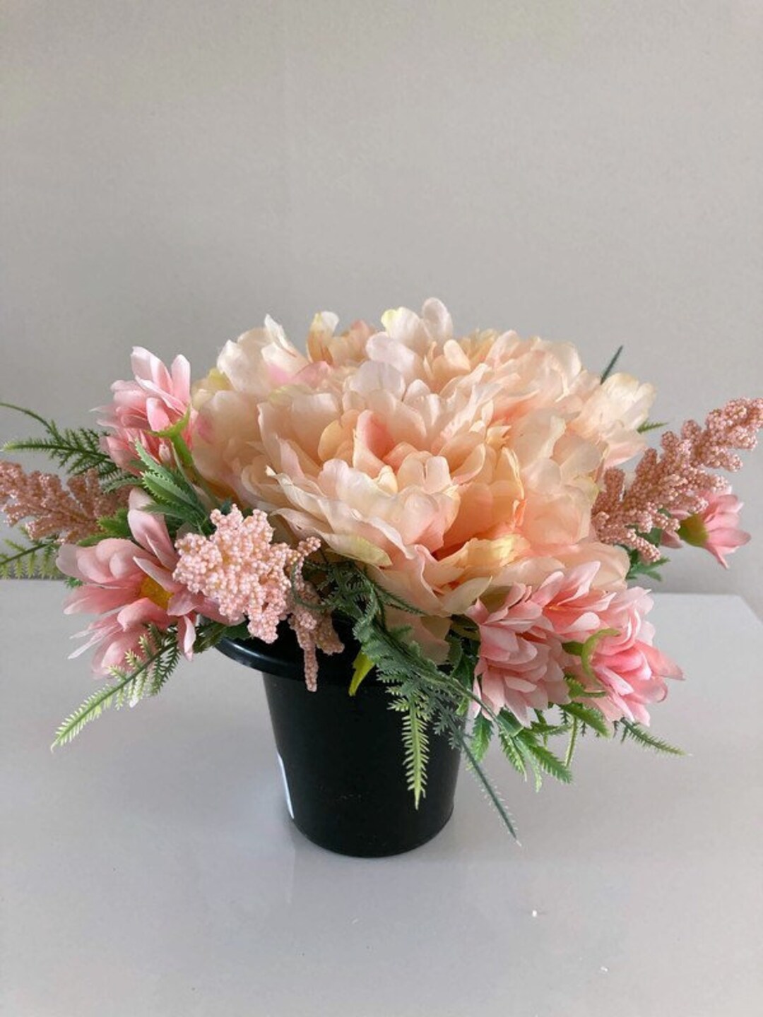 Handmade Memorial/cemetery Grave Pots Artificial Flowers Etsy UK