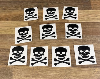 Skull and Crossbones Decal Stickers