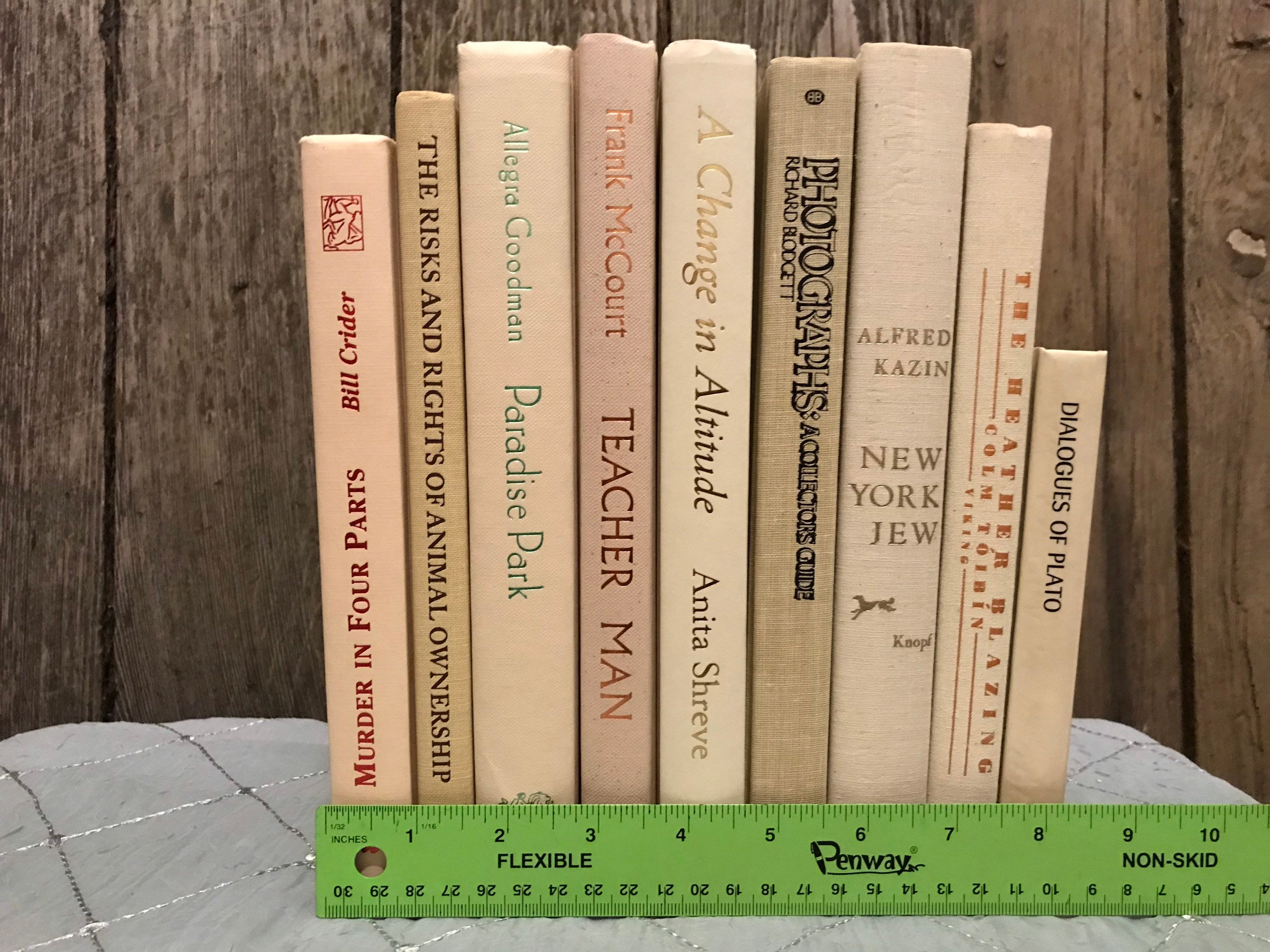 Cream Book Stack 9 Cream Decorative Books Cream Book Decor Etsy