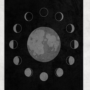 Moon Phase Fleece Blanket, Celestial , Cosmic Lunar Throw, Mystical Space Decor, Astrology-Inspired Blanket