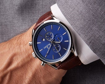 Mens Watches | Mens Watch | Chronograph Watch | Luxury Watch | Watches For Men | Mens Wrist Watches | Leather Watch Men