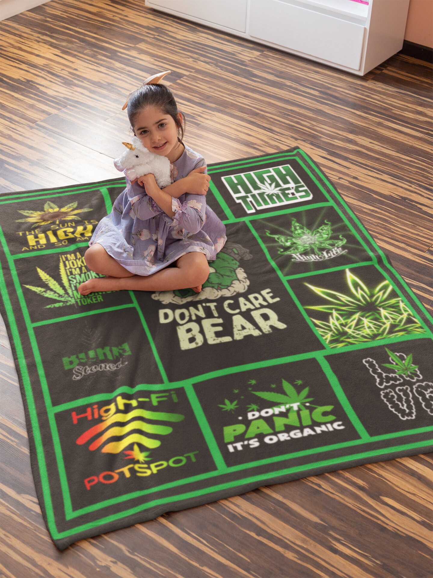 ウィード愛好家用ブランケット、マリファナ用ブランケット、大麻用