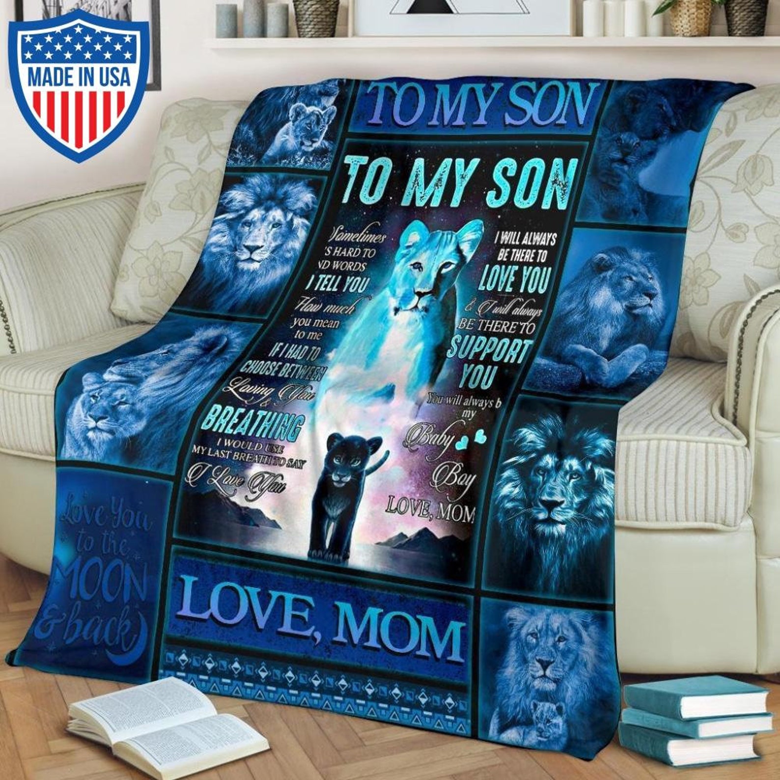 To My Son Blanket II Etsy