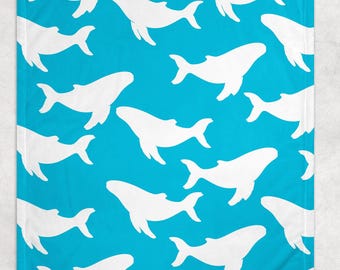 Whale Shark Plush Blanket: Soft Fleece Ocean Décor