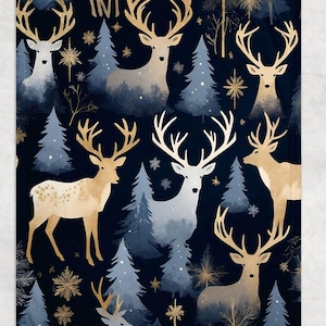 Deer Blanket,  Baby Blanket, Deer Antler blanket, Blanket For Baby, Hunter Nursery Theme, Baby Boy Shower Gift