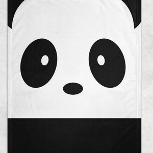 Panda Throw Blanket: Fleece Throw for Sofa, Cute & Funny Gift for Animal Lovers
