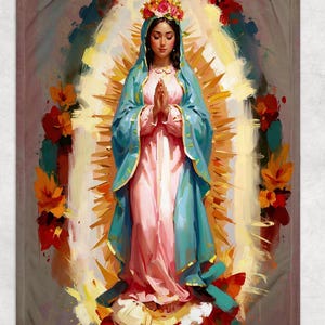 Cobertor de lã da Virgem de Guadalupe | Presente de Páscoa da Santa Virgem Maria | Cobertor de Nossa Senhora de Guadalupe | Cobertor Católico da Madre Maria