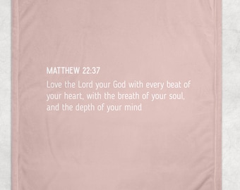Scripture Healing Blanket, Prayer Throw Gift