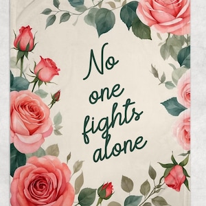 Chemo Blanket | Chemo Support | Cancer Gift from Group | Cancer Support Blanket | Warrior Blanket