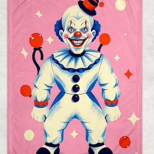 Cute Clowns Throw Blanket