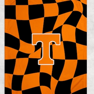 University of Tennessee blanket, Tennessee football, Tennessee basketball, football blanket, orange and white blanket