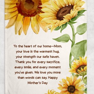 Cobertor para o Dia das Mães, Cobertor Floral para Vovó, Cobertor com Cartas, Cobertor para Filhos/Netos, Cobertor Mimi, Presente para o Dia das Mães 2025