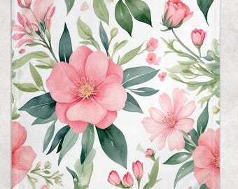 Coquette Blanket Floral  Blanket Baby Girl Floral Baby Blanket  Baby Gift Girl Baby Shower Gift New Baby Mom Gift Blanket