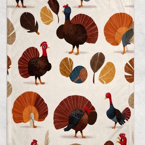 Turkey Hunting Blanket; Turkey Blanket; Hunting Baby Gift; Hunting Nursery; Bird Hunting; Boy Hunting Gift; Turkey Season; Wild Game Hunting