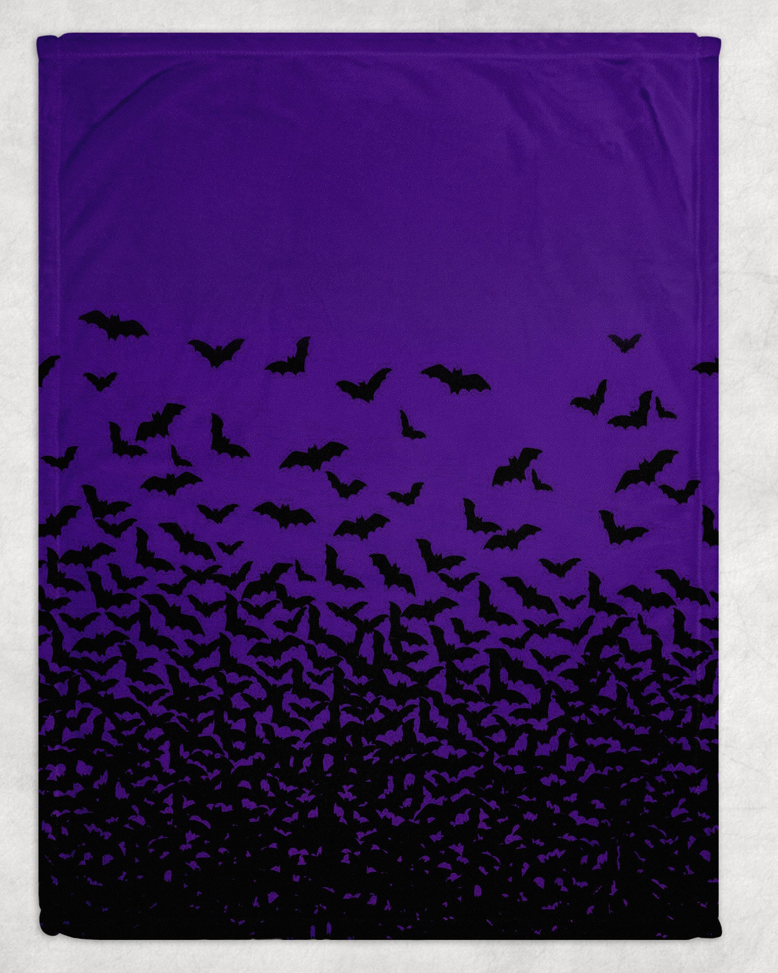 literie gothique - purple haze bats couverture polaire