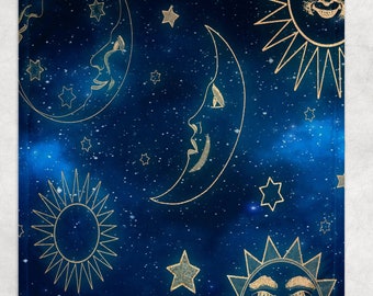 Celestial snuggly fleece Blanket, cosy, outdoors