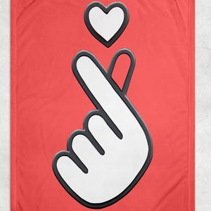 Kdrama Fleece Blanket, Korean-Inspired Cozy Blanket, Soft Throw for Home Decor, Hangul/Korean Culture Gifts | KDrama K-Pop Fan Merch