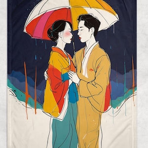K-Drama Ästhetik Fleecedecke, weiche, kuschelige Decke, Geschenk für koreanisches Drama Fan, K-Pop Wohnkultur, K-Drama Decke