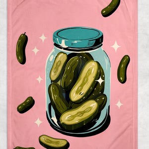 Pickle Blanket Pickle Lover Blanket Gift funny blanket gardening blanket pickles comfy pickle blanket