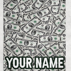 Money Blanket - Money printed blanket - Dollar banknotes print blanket - Dollar bill print blanket