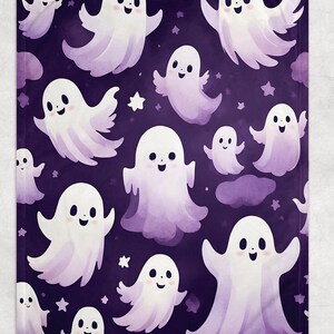 Shadow King Fleece Blanket Cute Ghost Throw Blanket Gift