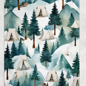 Baby Blanket, Adventure Awaits Baby Blanket, Funny Gift Blanket, Adventure Awaits Boys Blanket,Camping Blanket,Mountain Blanket