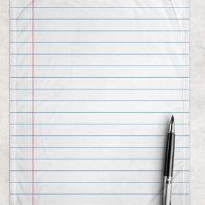 Notebook Paper Fleece Blanket