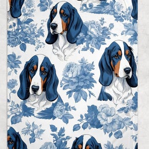 English Springer Spaniel Dog Blanket - Cozy Fleece Throw Blanket, Springer Spaniel Fall Botanical Blanket, English Springer Spaniel Gifts