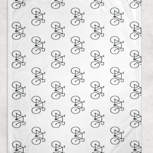 Bicycle Blanket - Biker Throw Blanket - Bicycle Fleece Blanket - Biker Adult Kid Blanket - Bicycle Gifts Her Him