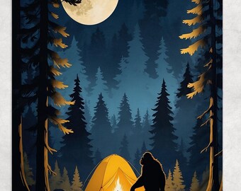 Bigfoot Blanket, Blankets for girls and boys, Blanket For Gift, Birthday Blanket, Christmas Blanket