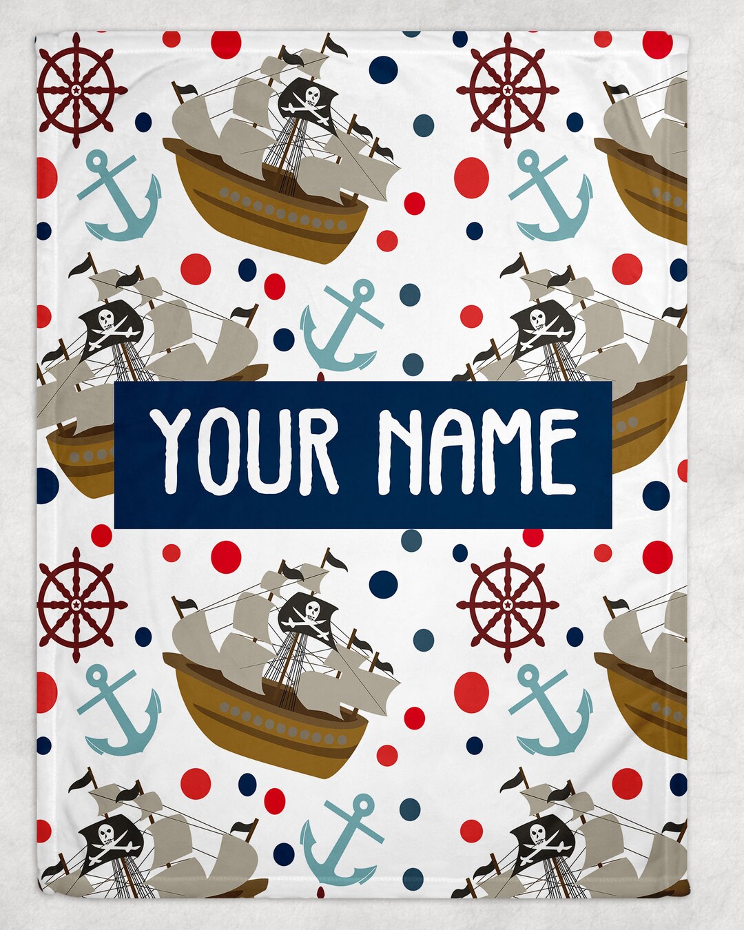 Pirate Blanket Pirate Throw Blanket Pirate Fleece Blanket Etsy