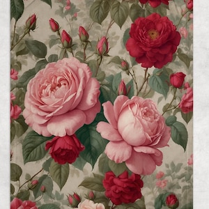 Rosegarden Throw Blanket  - Floral Throw Blanket