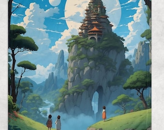 Couvertures polaires vintage, oeuvres d'art anime