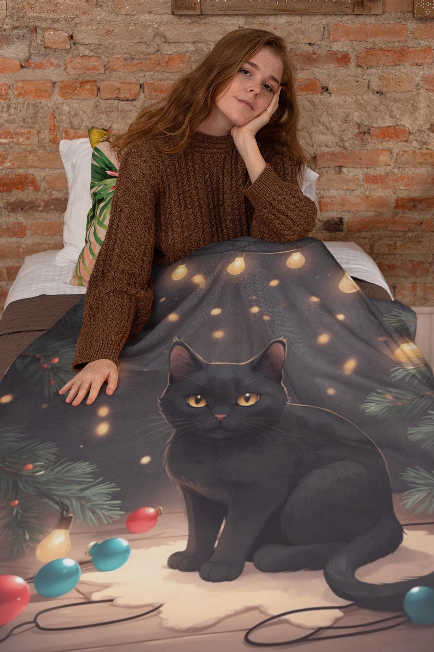 Christmas Cats Quilted Blanket NCU0TL1674