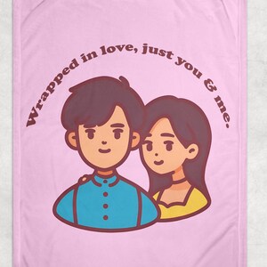 Couples Anniversary blanket, Valentine&#39;s Day Gift for Her Him Boyfriend Girlfriend Wife Husband. Couple Throw
