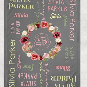 Personalized Baby Blanket, Baby Girl Blanket, Personalized Blanket, Baby Name Blanket, Personalize Baby