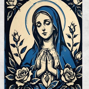 Catholic Blanket, Virgin Mary Fleece Blanket, Throw Fleece Blanket, gift for Catholic mom, Religious gifts, Catholic home décor