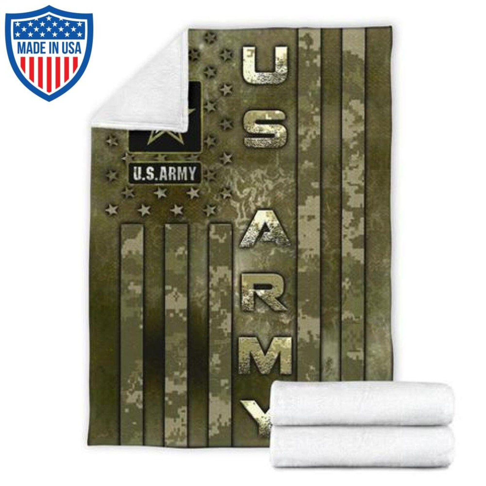 US Army Veteran Blanket Military Veteran Bedding Quilt Throw Etsy