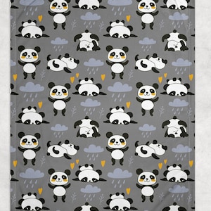 Panda Blanket, Panda Throw Blanket, Panda Fleece Blanket, Panda Kid Blanket, Panda Adult Blanket