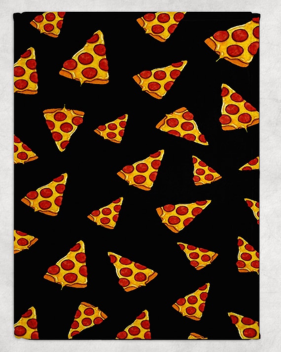 Pizza fleece blanket hotsell