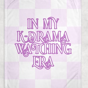 Korean Drama Food Blanket | In My K-Drama Era | Fleece Blanket | Soju | Korean Gift for Her | Kdrama Lover | Bestie Chingu Gift