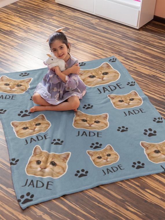 Personalized cat blanket new arrivals