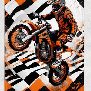 Motocross Blanket | Premium Dirt bike blanket