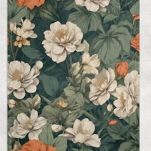 Vintage Victoria Garden, Victoria Rose Fleece Blanket
