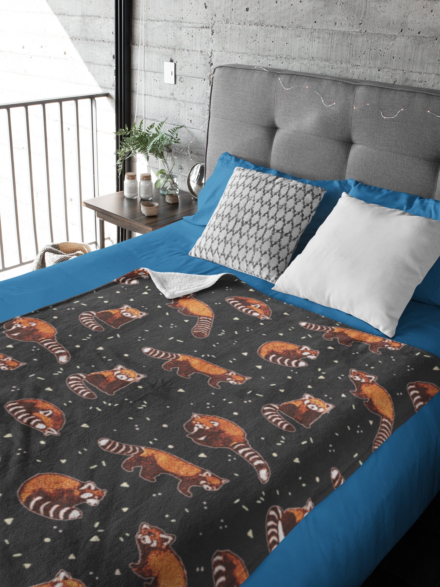 Cute Red Panda Blanket Red Panda Throw Blanket Red Panda Etsy